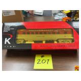 K-Line O/O-27 Scale Golden State Golden Lyre Rock Island Coach Train Car K4532-0346