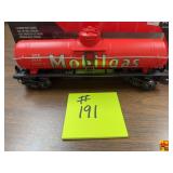 K-Line K632-8019 O/O-27 Scale Mobilgas Single Dome Tank Car with Original Box
