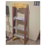 Werner Fiberglass Step Ladder and White