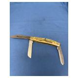 Schrade Scrimshaw 8OTWE Folding Pocket Knife with Bald Eagle Handle Graphic
