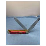 Case XX Red Bone 6254 Trapper Folding Pocket Knife with Box
