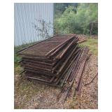 Metal Wire Mesh Panels and Structural Support Rails