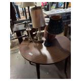 Assorted Home Decor and Office Lot Featuring CITGO Sign, Lamps, and Desk