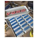 Ford Plastic Sign and Blue/White Grate Panels