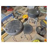 Assorted Shop Stools Set of Four