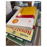 Shell Quality Fuels Metal Sign and Royal Crown Cola Sign