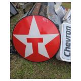 Texaco Round Double-Sided Illuminated Sign