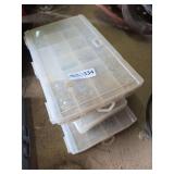 Assorted Hardware in Plastic Storage Cases