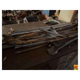 Assorted Chrome Automotive Trim and Hood Ornament