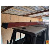 Extension Ladder Mounted on Truck Rack