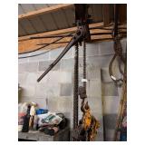 Overhead Chain Hoist and Trolley System with Lever Mechanism