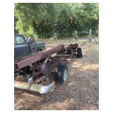 Automotive Frame with Wheels and Bumper