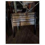 Industrial Wood and Metal Storage Divider Panel