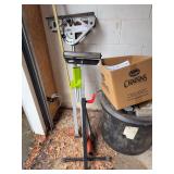 Rockwell Stand with Roller Support, Storage Container, and Box of Hardware