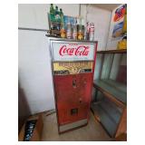Westinghouse Coca-Cola Soda Vending Machine with Assorted Collectible Bottles