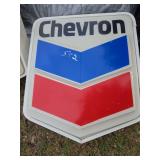 Chevron Illuminated Gas Station Sign Face