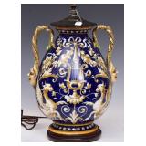 Italian Faience Vase/Lamp Italian Faience Vase/Lamp