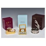 Group of Three Desk Clocks Group of Three Desk Clocks