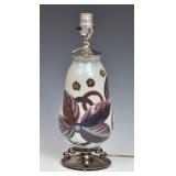 Modernist Art Pottery Lamp Modernist Art Pottery Lamp