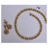 14k Gold Necklace and Earrings 14k Gold Necklace and Earrings
