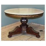 French Empire Marble Top Center Table French Empire Marble Top Center Table