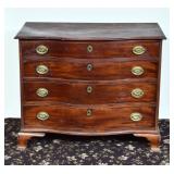 Mahogany Serpentine Chest of Drawers