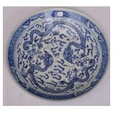 Chinese Blue and White Platter Chinese Blue and White Platter