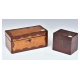 Two English Tea Caddies Two English Tea Caddies