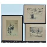 Charles Ettinger Sporting Lithographs (3) Charles Ettinger Sporting Lithographs (3)