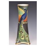 Art Nouveau Peacock Vase