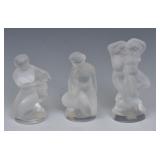 Three Lalique Female Nudes Three Lalique Female Nudes