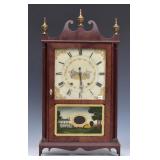 Federal Pillar and Scroll Shelf Clock