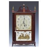 Federal Pillar and Scroll Shelf Clock