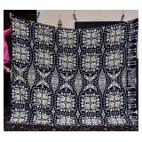 Two Jacquard Coverlets Two Jacquard Coverlets