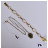 14k Gold Opal Bracelet