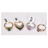 Four 14k Gold Rings Four 14k Gold Rings