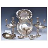 Group of .800, Coin and Sterling Silver Holloware