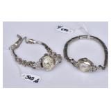 Two Ladies Diamond Wrist Watches Two Ladies Diamond Wrist Watches