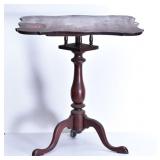 Shaped Top Cherry Tea Table Shaped Top Cherry Tea Table