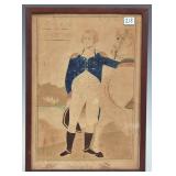Folk Art Drawing- George Washington and his Horse Folk Art Drawing- George Washington and his Horse
