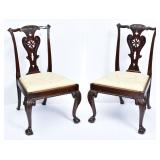 Pair of George III Side Chairs Pair of George III Side Chairs