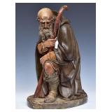 Chalkware Figure Of A Saint Chalkware Figure Of A Saint