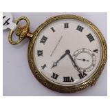 Gruen 14k Gold Pocket Watch