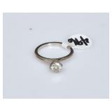 14k Gold Diamond Solitaire Ring