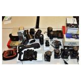 Group of Canon Camera Equipment