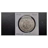 1933 Peso From Mexico 72% Silver