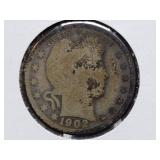 1902 O Barber Quarter