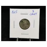 1865 3 Cent Nickel