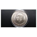 1952 5 Pesos Hidalgo From Mexico 72% Silver