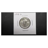 1918 S Standing Liberty Quarter Dollar